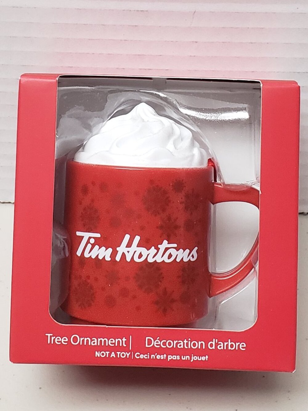 Tim Hortons Hot Chocolate Christmas Ornament 2021
